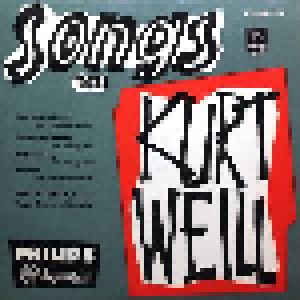Cover - Lotte Lenya: Songs Von Kurt Weill