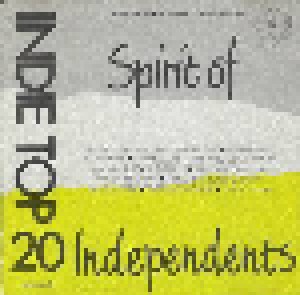 Cover - Robert Lloyd & The New Four Seasons: Indie Top 20 Vol. 05 - Spirit Of Independents