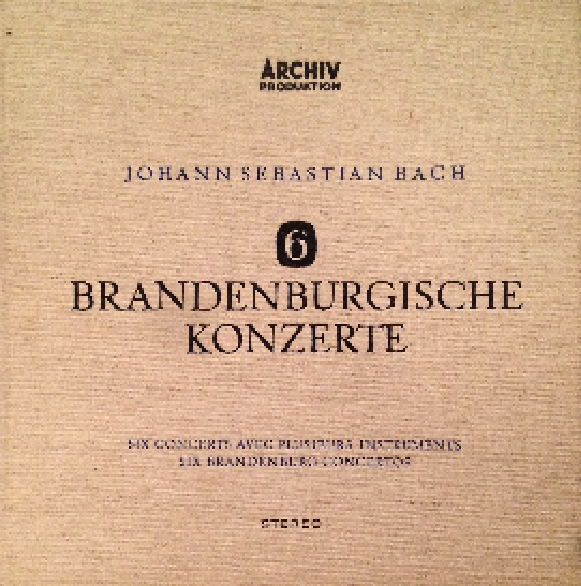 6 Brandenburgische Konzerte 2 Lp Von Johann Sebastian Bach