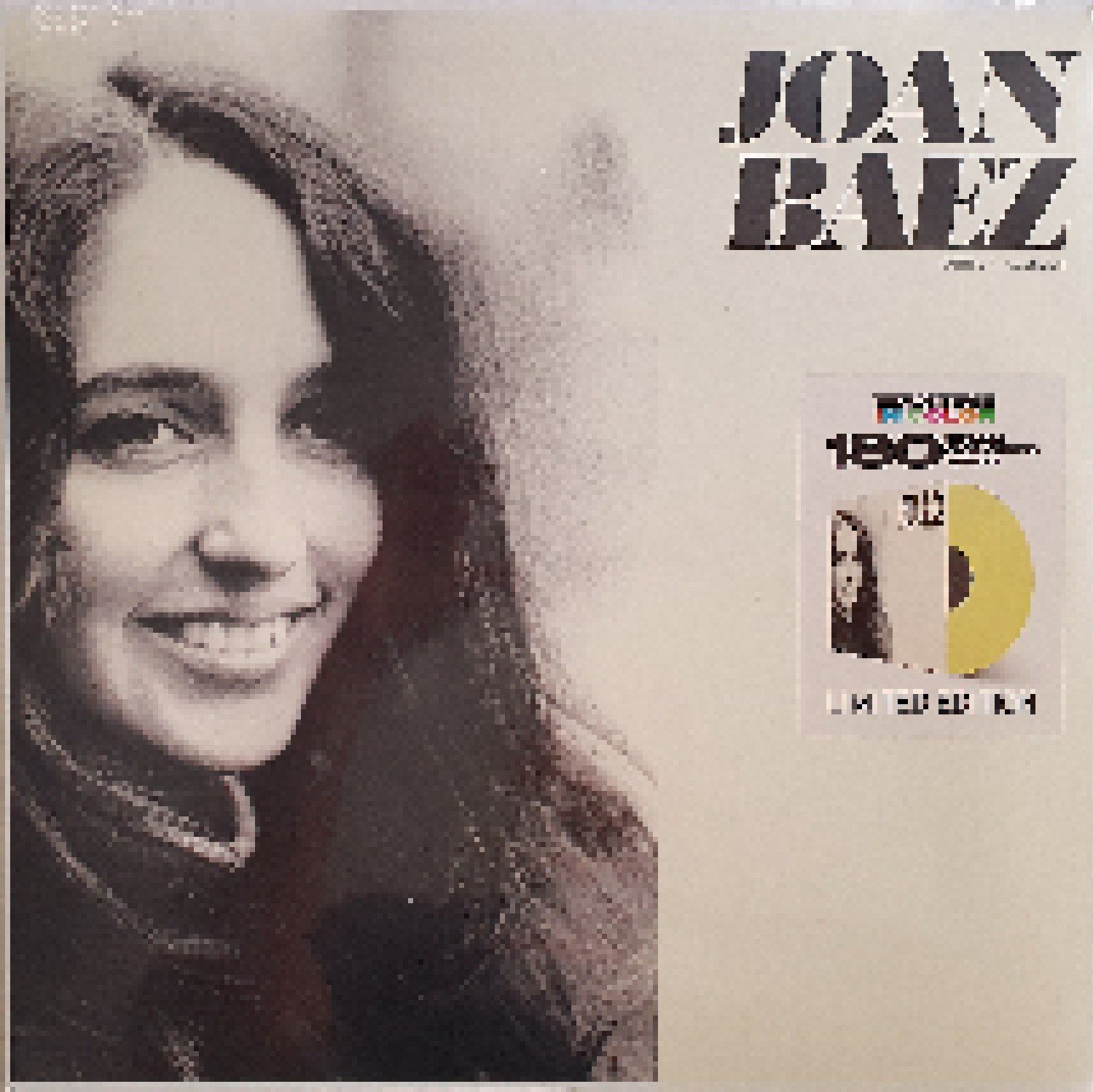 Joan Baez LP Limited Edition Re Release Gelbes Vinyl Von Joan Baez