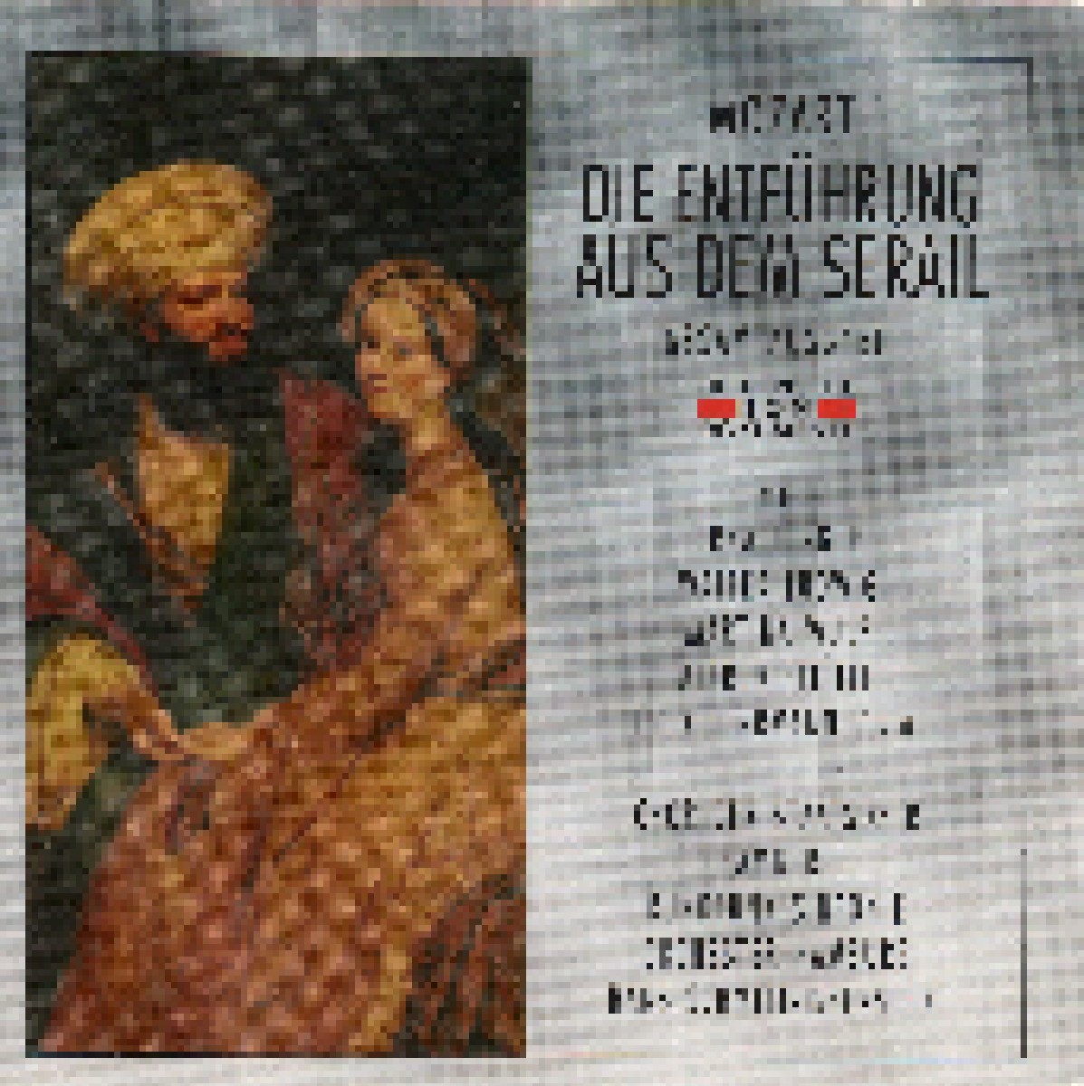 Die Entführung Aus Dem Serail 2 Cd 2001 Mono Von Wolfgang Amadeus Mozart 